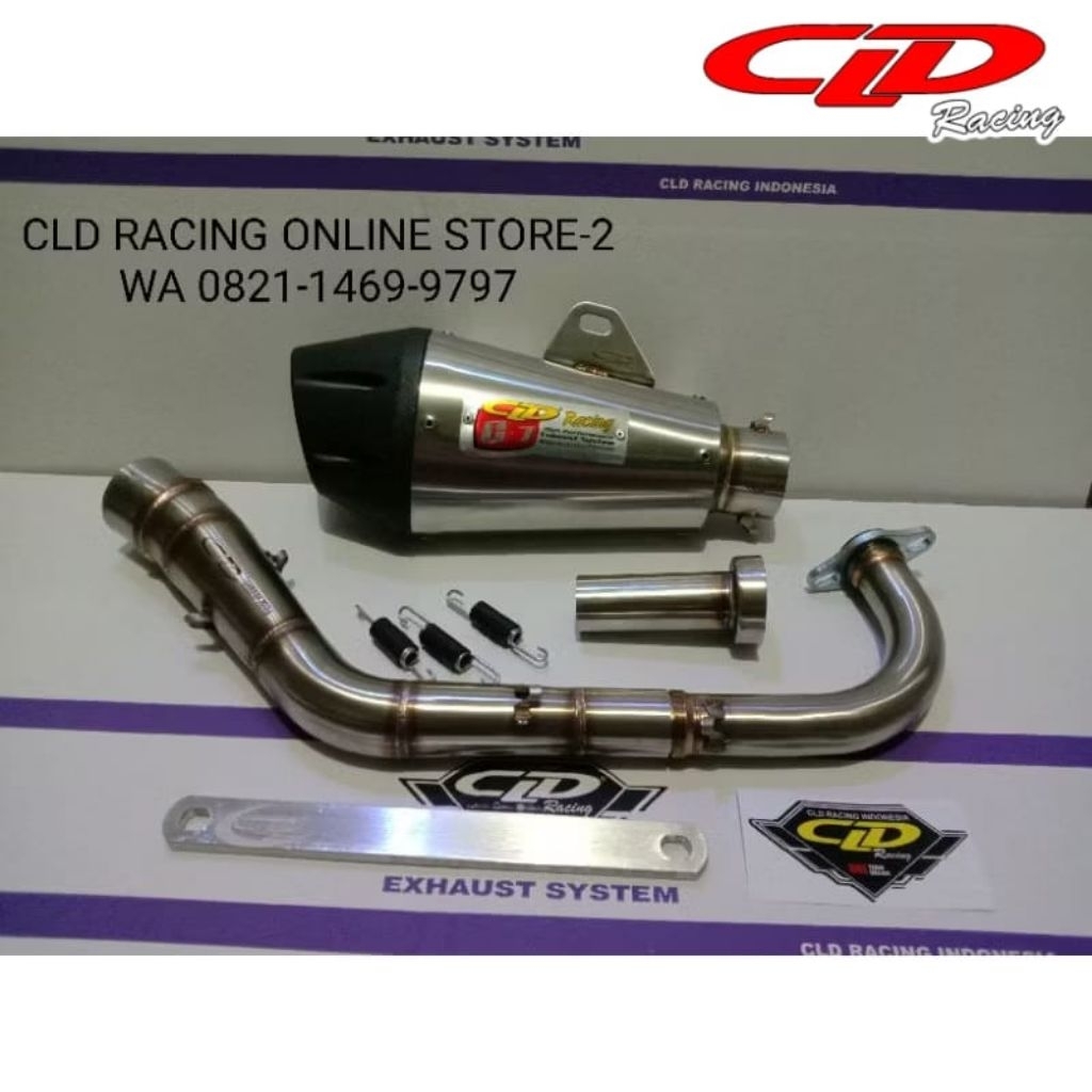 Knalpot CLD RACING type C7 Inlet 50 mm Beat Mio Mio J Mio 125