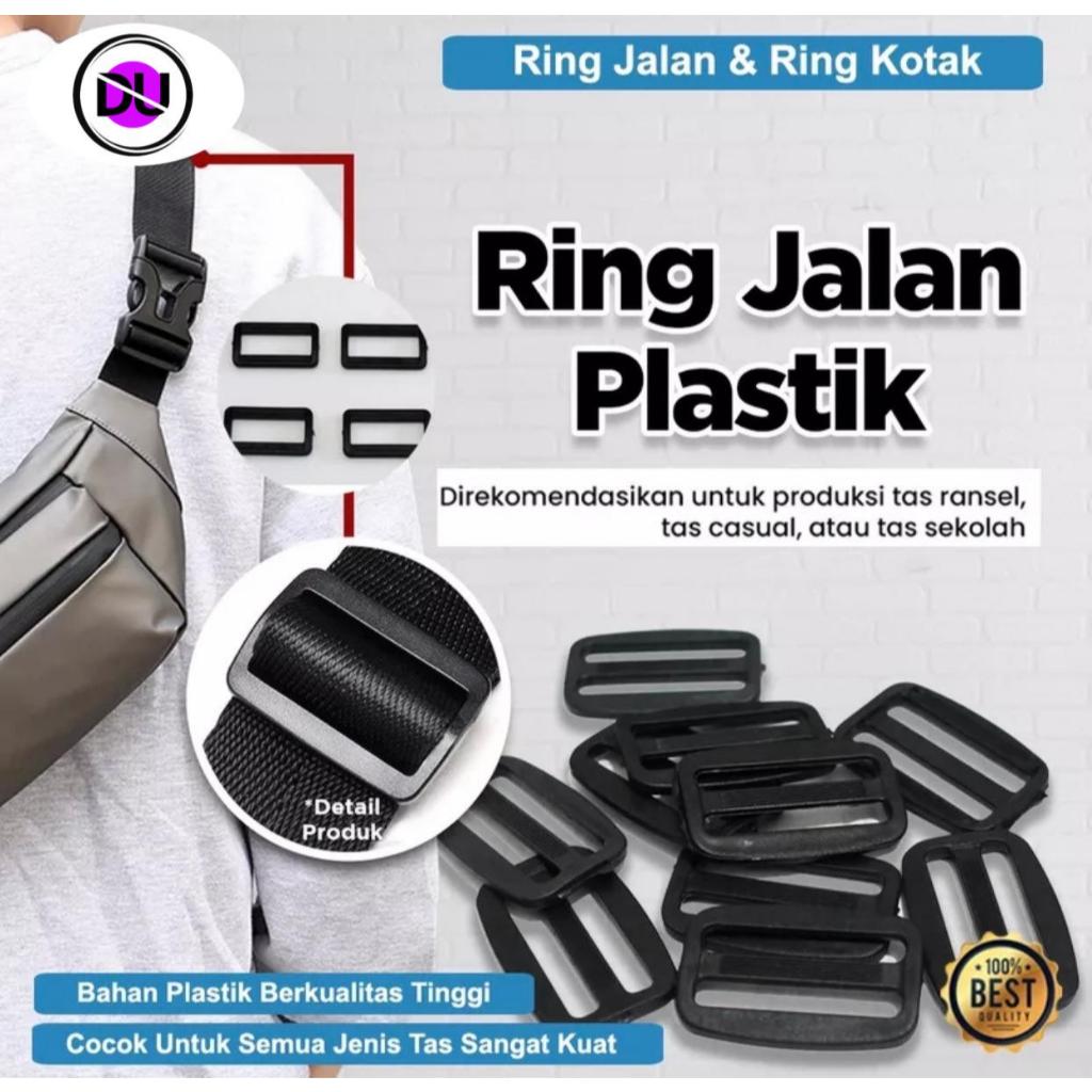 Ring Jalan Tas Plastik PP Aksesories Bahan Buckle Plastik Ring Gesper Kotak Ring Jalan Plastik Per 1