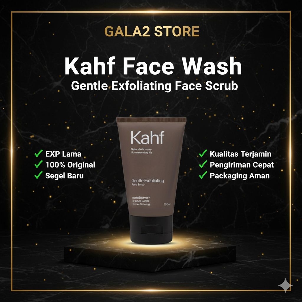 KAHF COKLAT FACE WASH BRIGHTENING AND DARK SPORT SCRUB 100ML