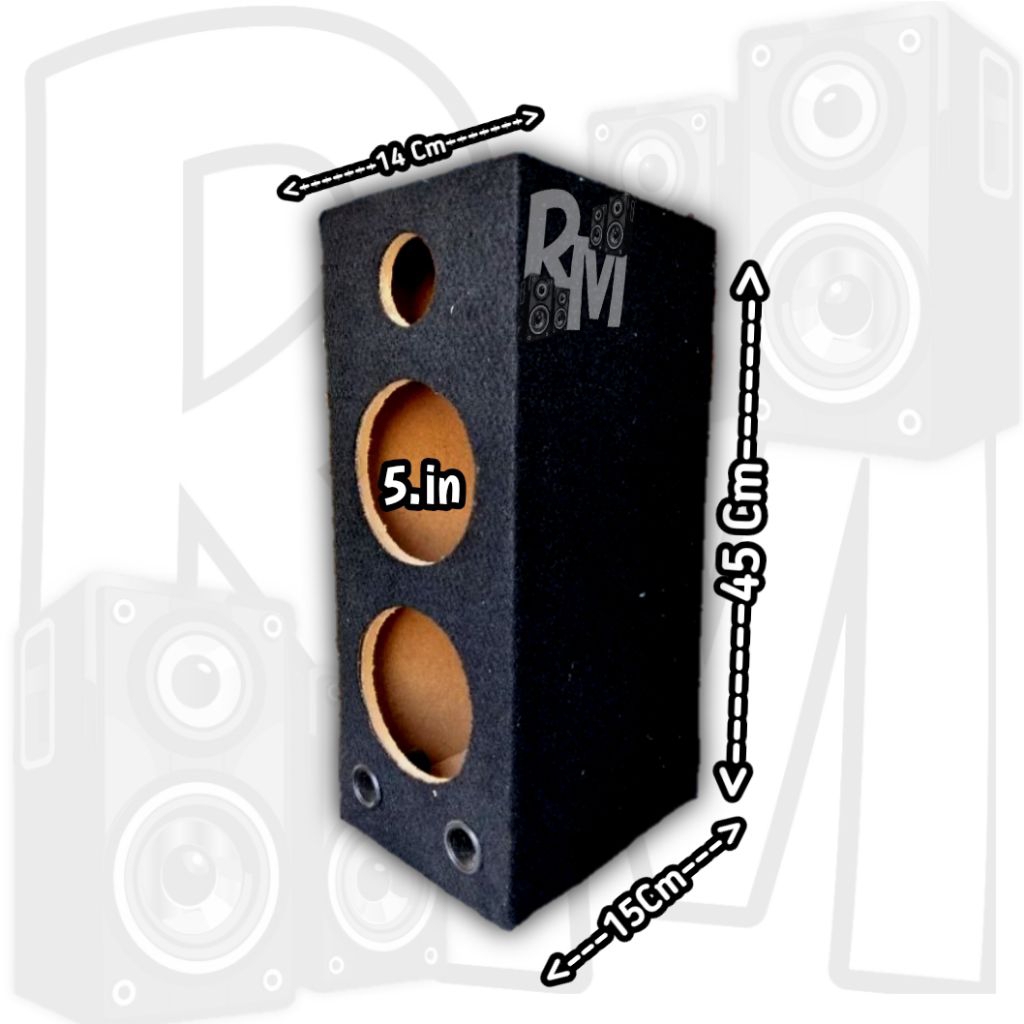 BOX SPEAKER 5 inch double dan Tweter model SR