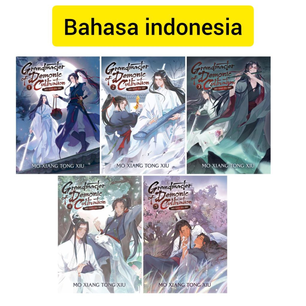 Grandmaster of Demonic Cultivation: Mo Dao Zu Shi Complete 5-Novel Set(indonesia)