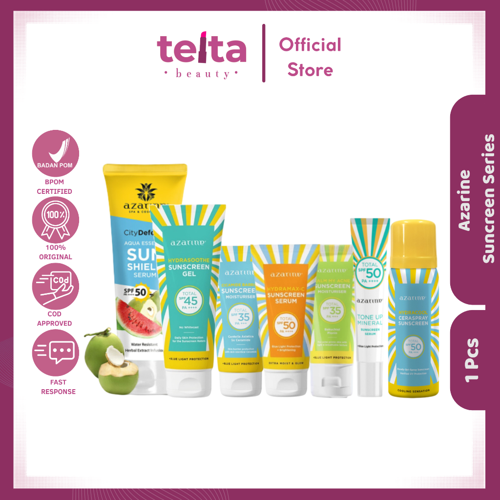 (ORIGINAL) AZARINE SUNSCREEN,AZARINE HYDRASOOTHE SUNSCREEN GEL,SUNSCREEN AZARINE ORIGINAL, SUNSCREEN