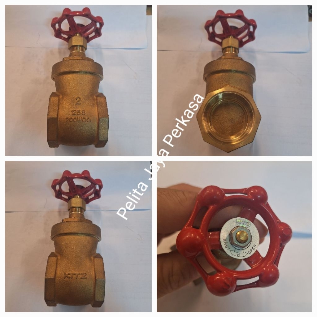 Gate Valve Kitz Kuningan 125S 200wog Drat 2 inch / Gate Valve Kitz Bronze 125S 200 WOG Screw DN50 / 