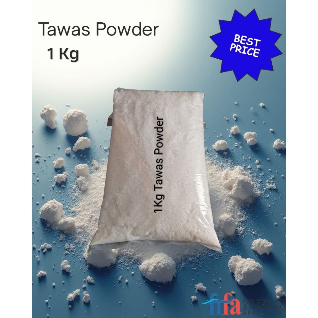 TAWAS (ALUMUNIUM SULFATE) @1KG/Semi Powder