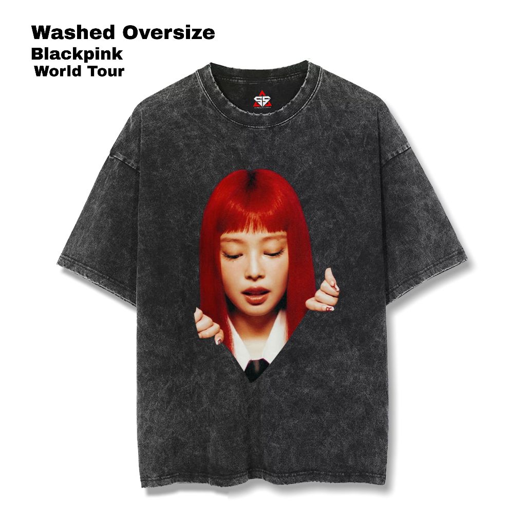 Superior Kaos Blackpink Deadline world tour Oversize washed T-Shirt