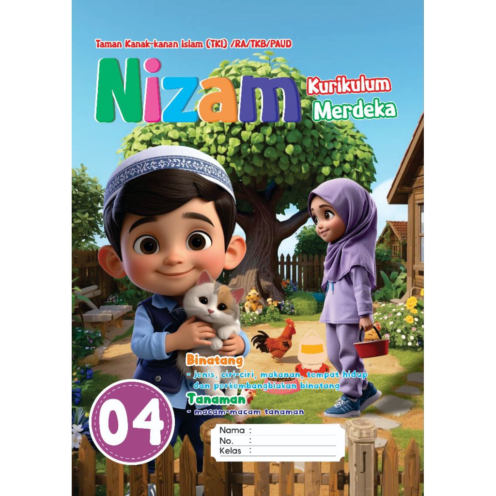 Majalah TK Islam Nizam 04 binatang, tanaman Kel. B