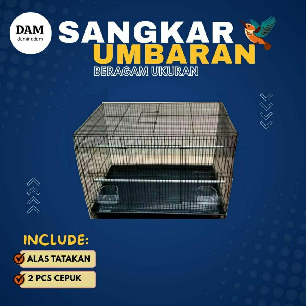 KANDANG SANGKAR UMBARAN UKURAN 35 DAN 40 DAN 45 DAN 60 KANDAMG BURUNG, KUCING, AYAM DAN COCOK UNTUK 