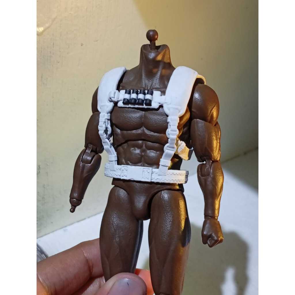Harness Vigilante White Painted untuk kitbash Action Figure skala 1/12 Romankey Notaman Nwtoys Damto