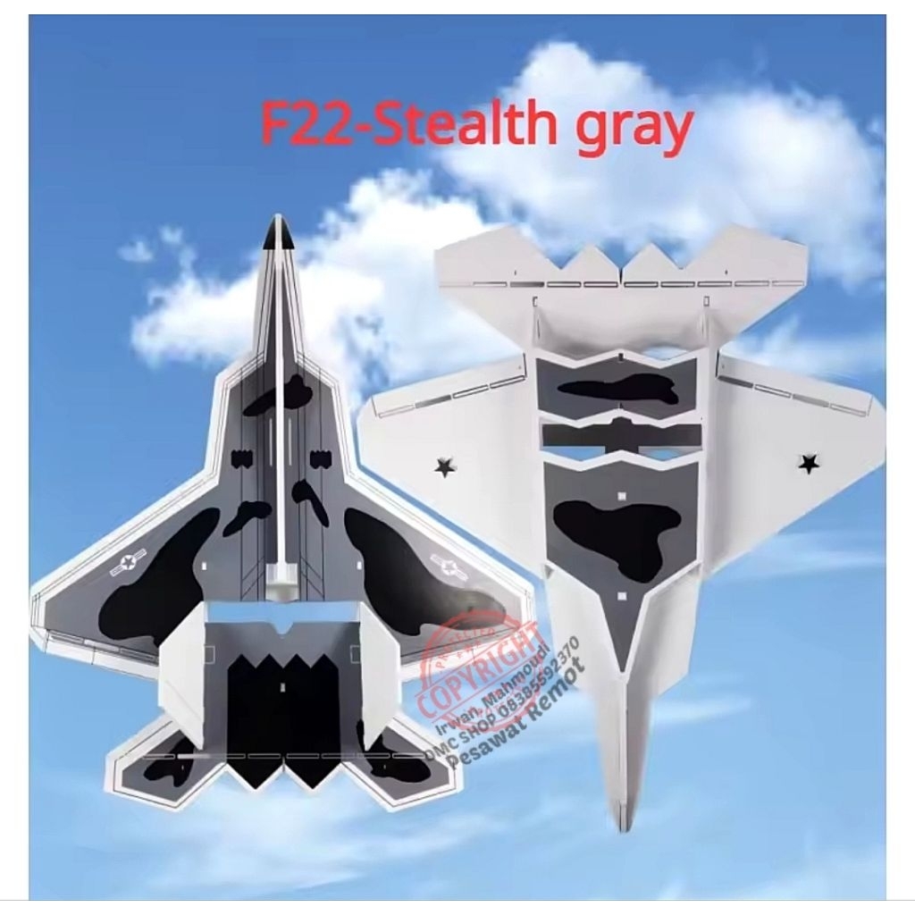 Pesawat RC Jet J-10 J-20 F22 SU27 Magic Board Anti Patah