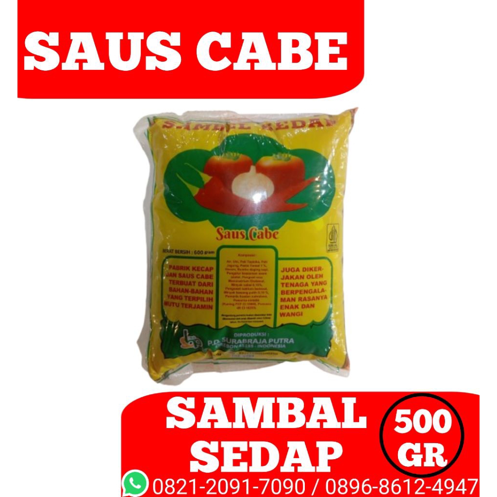 SAMBAL SEDAP SAOS CABE 500gr