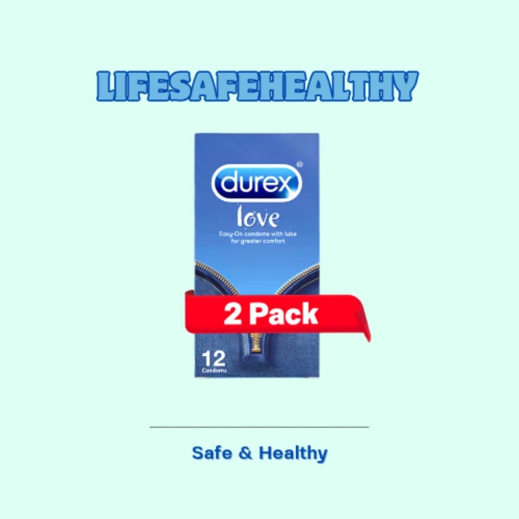 Durex Love Jeans 12s x 2pcs - Kondom Extra Pelumas Pria