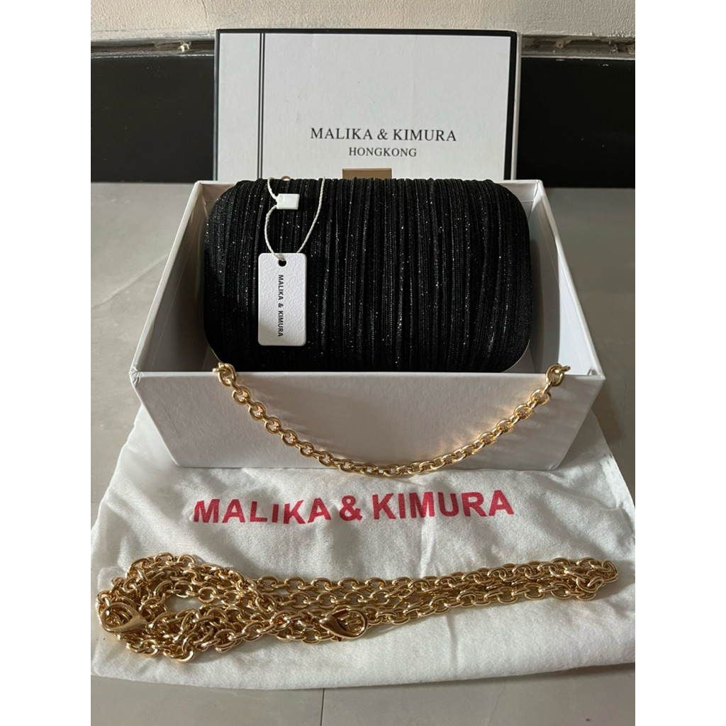 Malika & Kimura Black Evening Bag