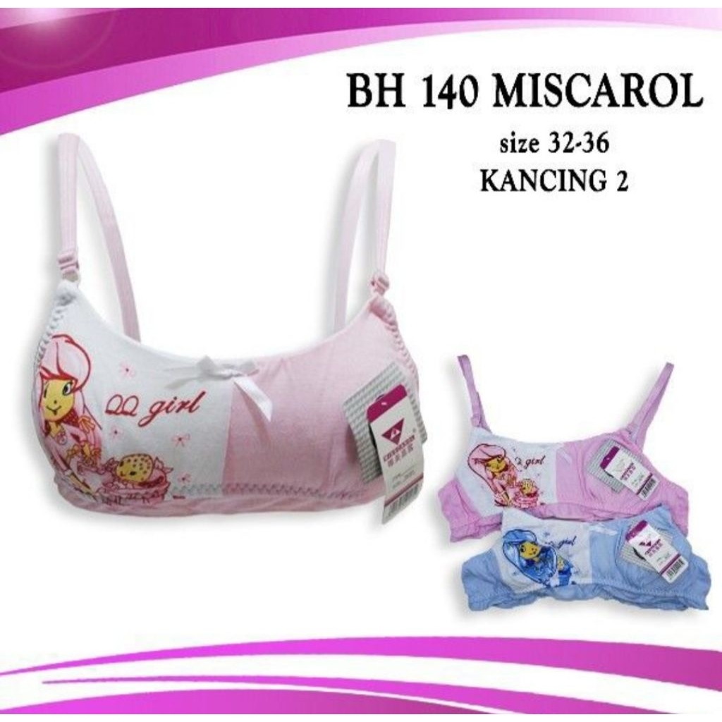 [ZDS] 1 PCS BH PELAJAR MISCAROL | CUP A TANPA BUSA KAIT 2 KATUN MOTIF GAMBAR PELAJAR SD SMP BELAJAR 