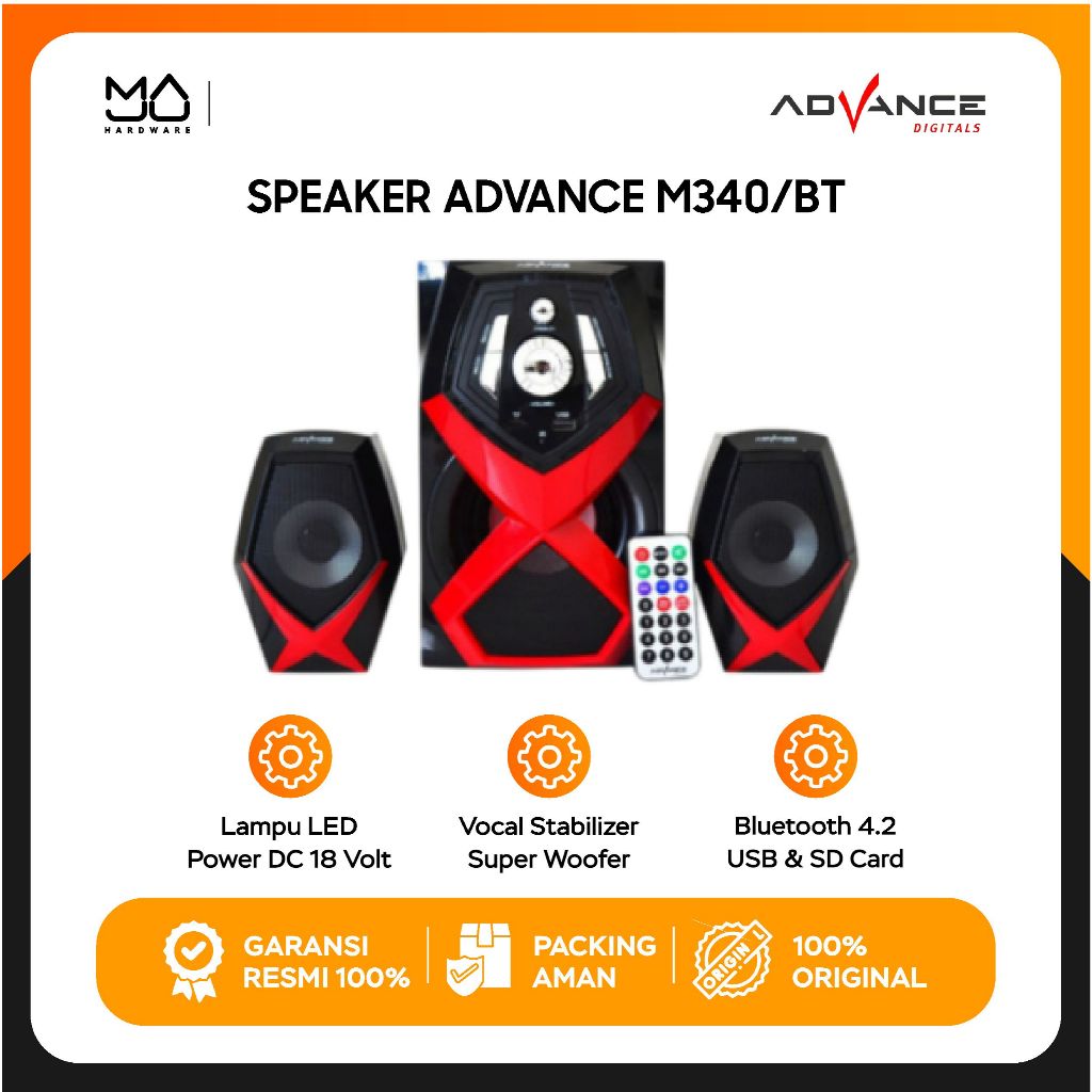 Speaker Adavence M340BT - Garansi Resmi