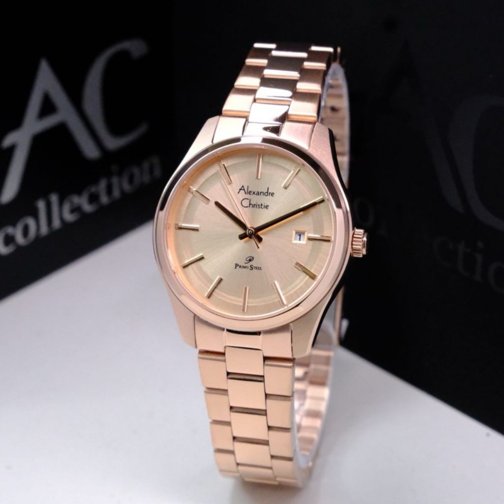 ORIGINAL Jam Tangan Wanita  ALEXANDRE CHRISTIE  primo Steel  Ac 1032 | 1031 | 1011 | 1027 | 1008 | 1