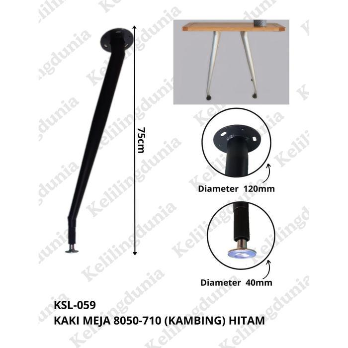 KAKI MEJA 8050-710 (KAMBING) HITAM