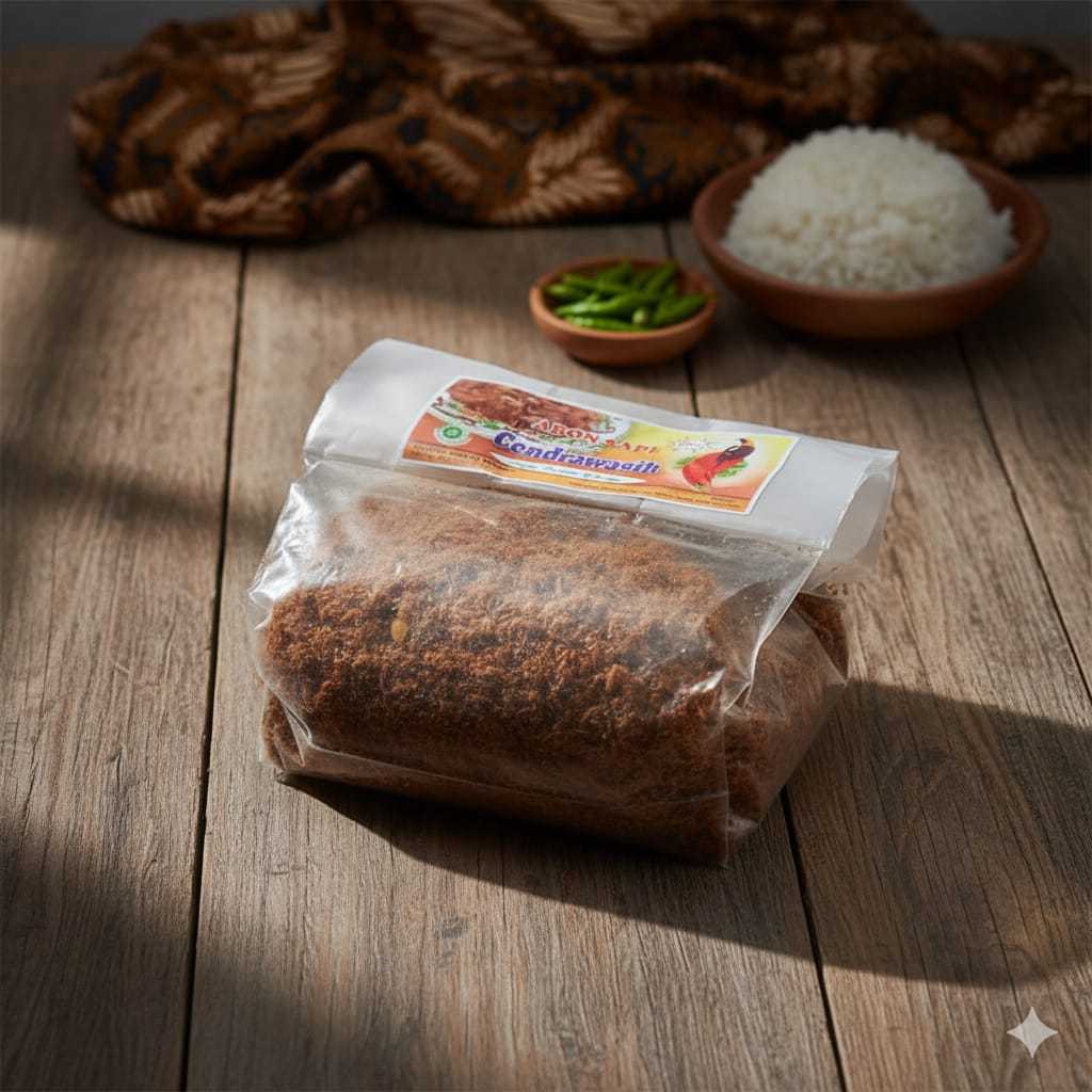 Abon Sapi Cendrawasih 1kg Original Gurih Renyah Premium BAHAN BAKING TOPING ROTI DAN KUE