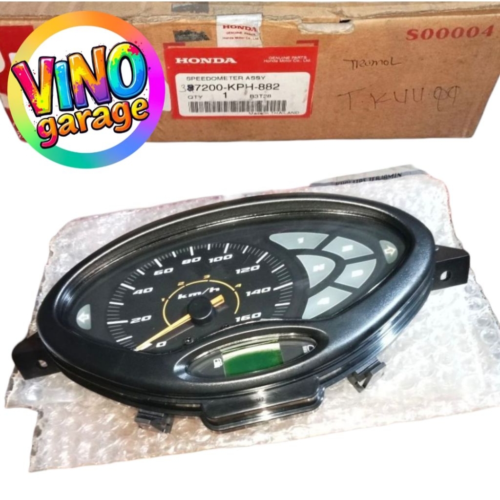 Speedometer Assy Spidometer Honda Karisma Tromol Socket Hijau 37200-KPH-882 Ori Honda Genuine Parts 