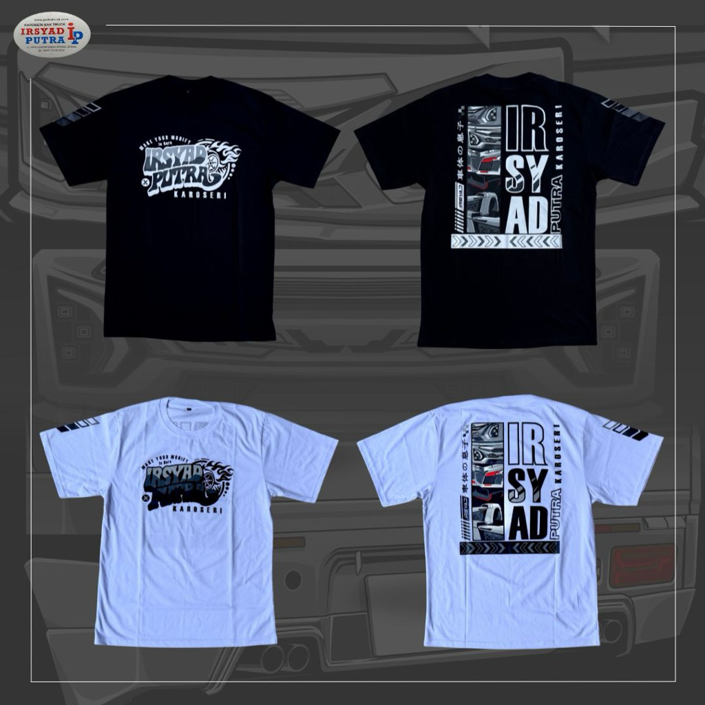 IRSYAD PUTRA KAROSERI Kaos Dewasa Bahan Katun Combed 24s