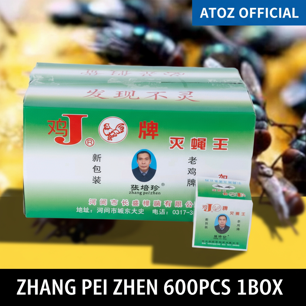 Racun Lalat Zhang Pei Zhen 1 box isi 600pcs/Racun Lalat Zhang Pei Zhen Ampuh Original China 1 dus