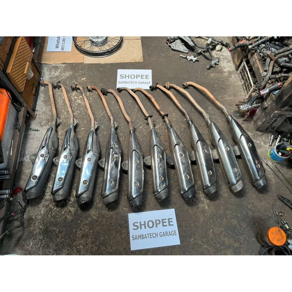 knalpot Supra x 125 fi/Supra helm in original copotan