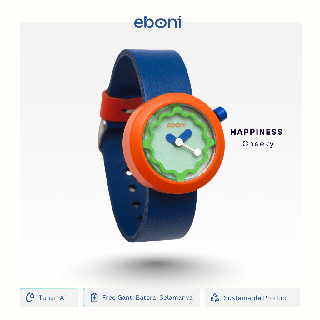 Eboni Jam Tangan Kayu Happiness - Cheeky