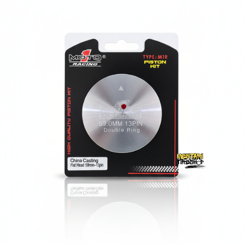 PISTON SEHER 59 PEN 13 PIN 13 MOTO1 RACING MENTAH BAHAN CHINA CASTING
