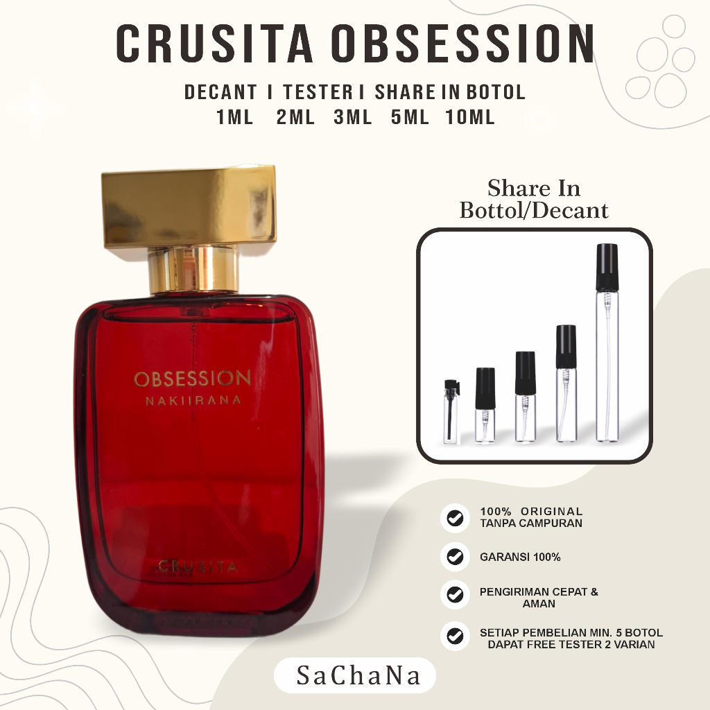 CRUSITA | OBSESSION | ORIGINAL DECANT SHARE PERFUME 1/2/3/5/10ml