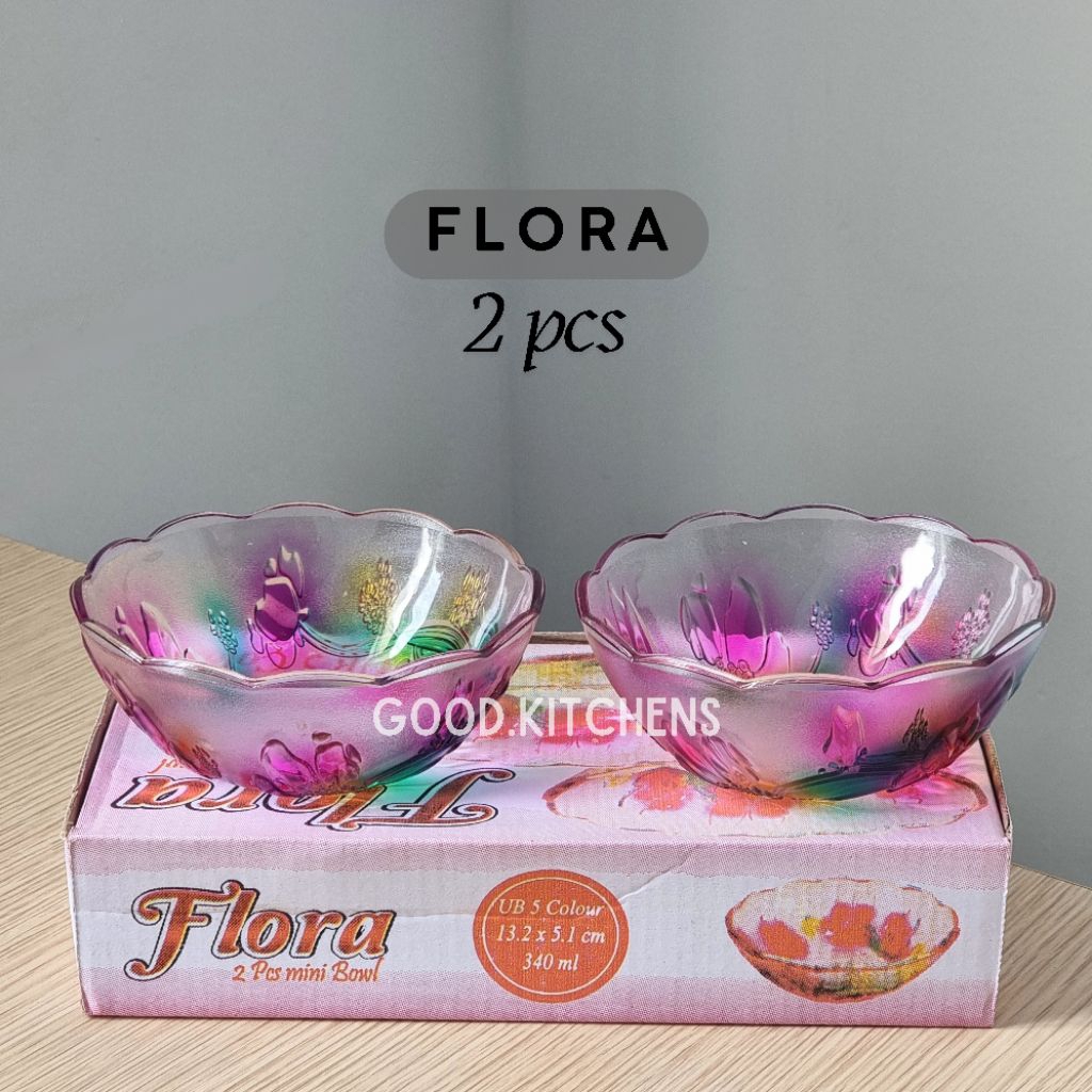 G390 [2 PCS] MANGKUK KACA MANGKOK KOBOKAN CUCI TANGAN MANGKUK SOUVENIR MANGKUK SAMBAL MANGKUK SNACK 