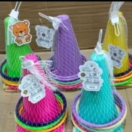 mainan lempar ring mainan cone kerucut ring yoga bata 25