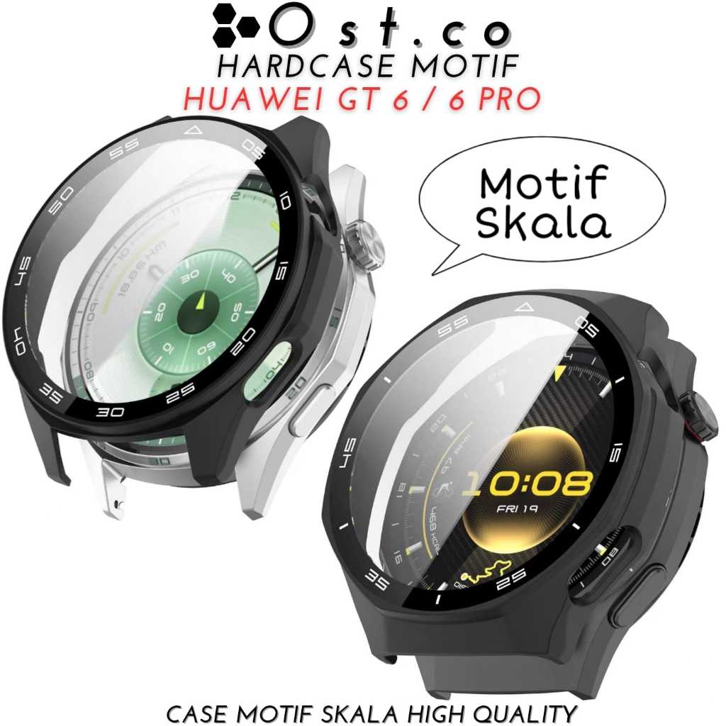 Bumper Case MOTIF SKALA Huawei Watch GT 6 / GT 6 PRO Hardcase Tempered Glass Huawei GT 6 / GT 6 PRO
