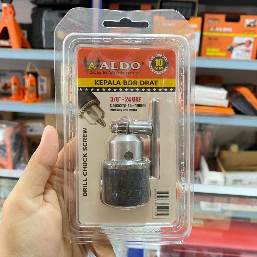 KEPALA BOR 10MM DRAT 3/8" - 24UNF / kepala bor listrik drat / drill chuck screw