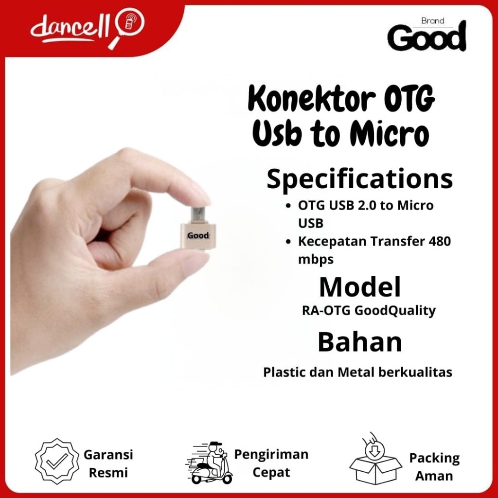 Konektor OTG USB 2.0 to Micro USB RA-OTG Good Quality – Adapter HP ke Flashdisk