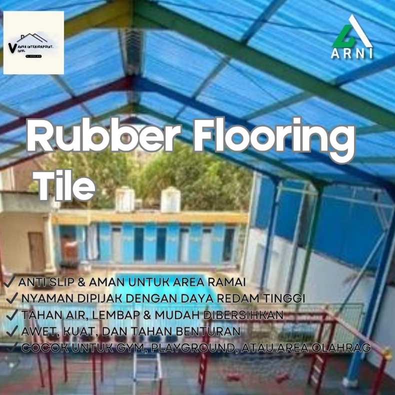 Rubber Flooring Tile – Lantai Gym, Playground & Area Outdoor