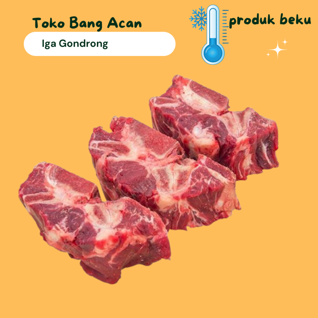 iga gondrong 500gr | Iga Gondrong setengah kilo | Iga Sapi Tebal