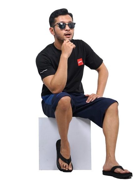 Sandal Jepit Pria Astec Arei Outdoorgear Full Black / Sandal Gunung Rei