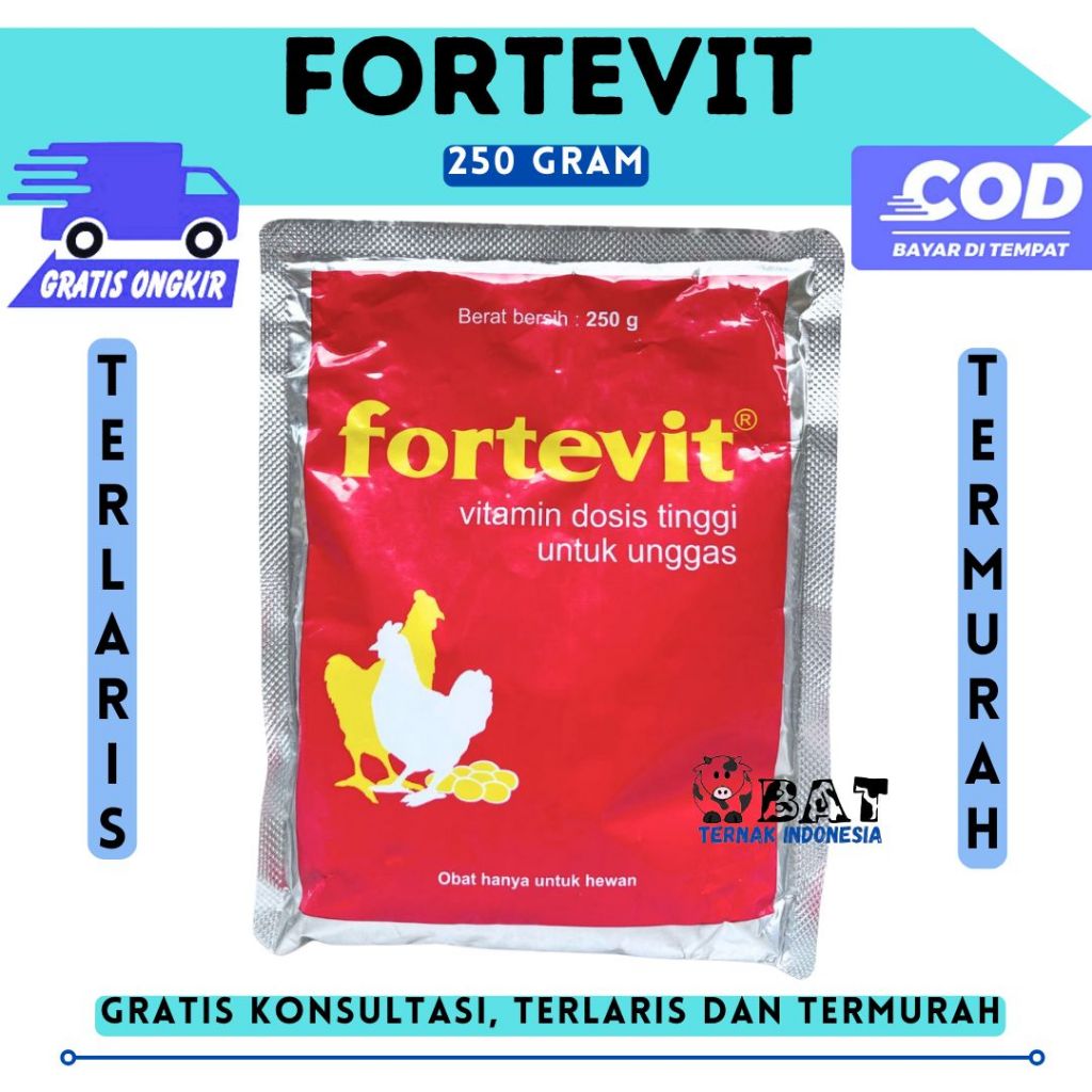 Fortevit 250g Vitamin Dosis Tinggi Ayam Unggas