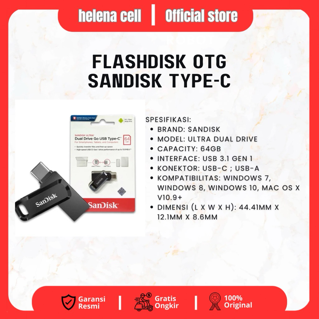 Flashdisk Otg Sandisk type c