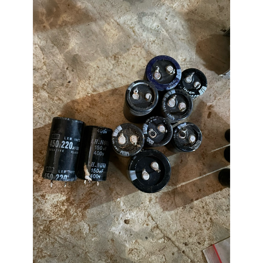 Elko 400v-450v 100uf-270uf cabutan kualitas bagus