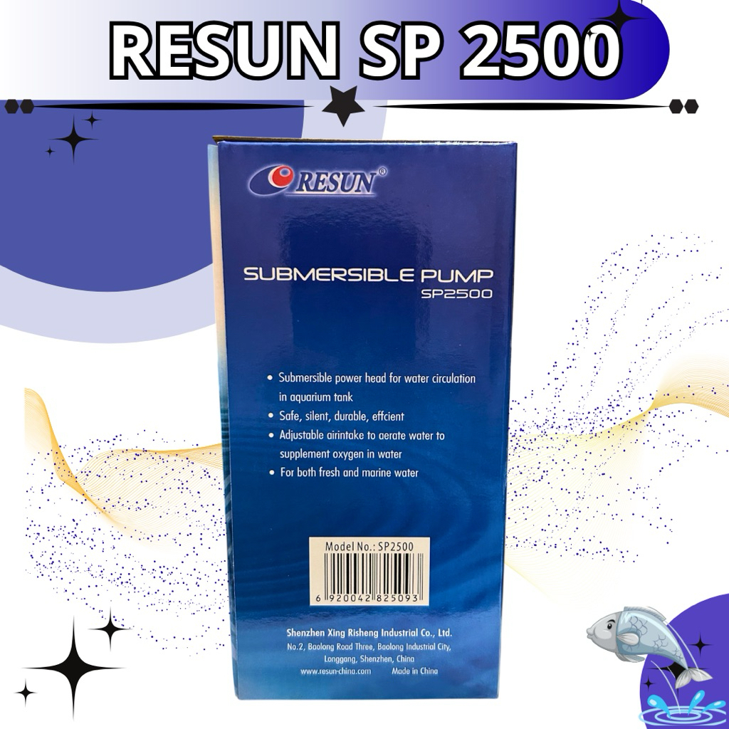 RESUN SP 2500 POMPA KOLAM AQUARIUM SUBMERSIBLE PUMP