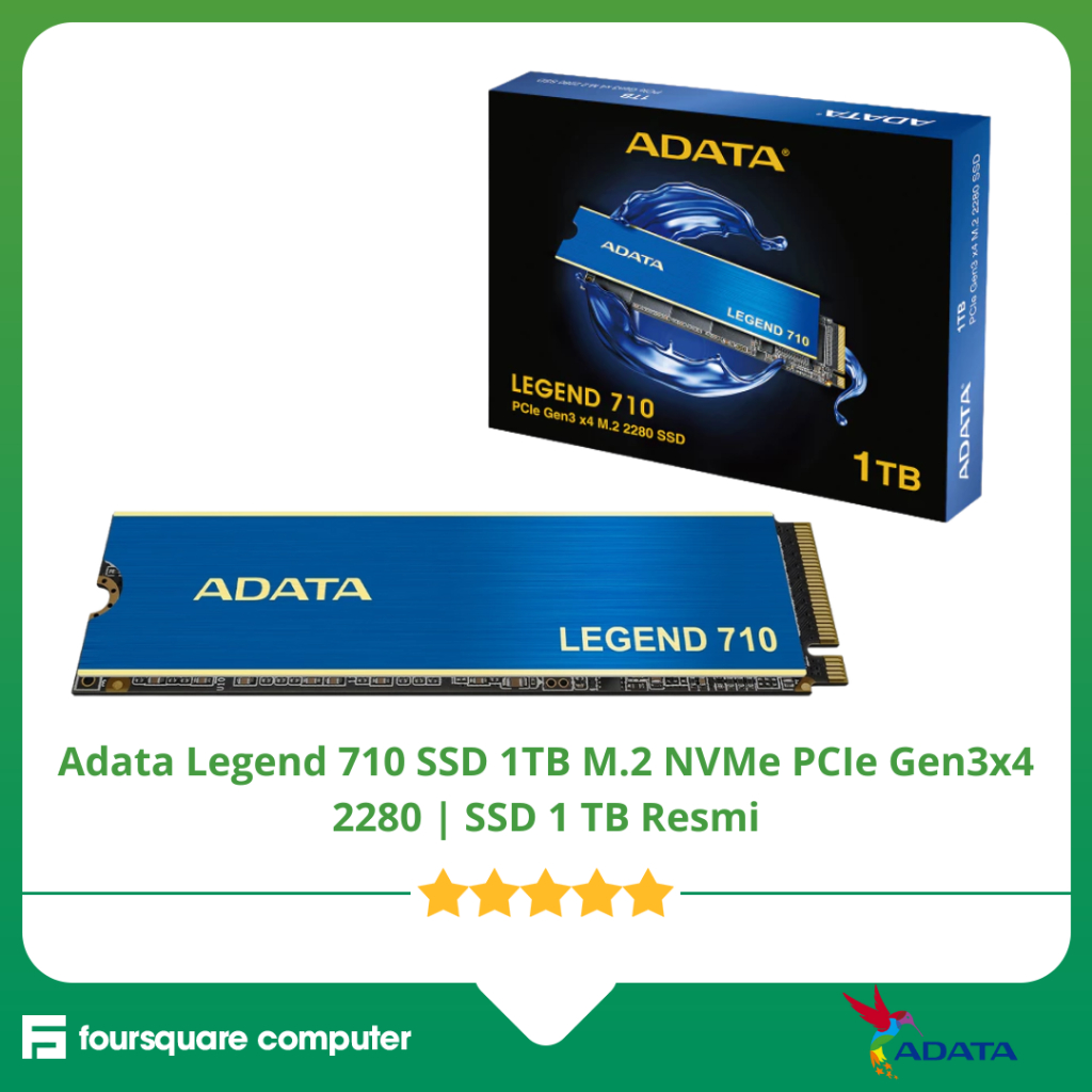 Adata Legend 710 SSD 1TB M.2 NVMe PCIe Gen3x4 2280 | SSD 1 TB Resmi