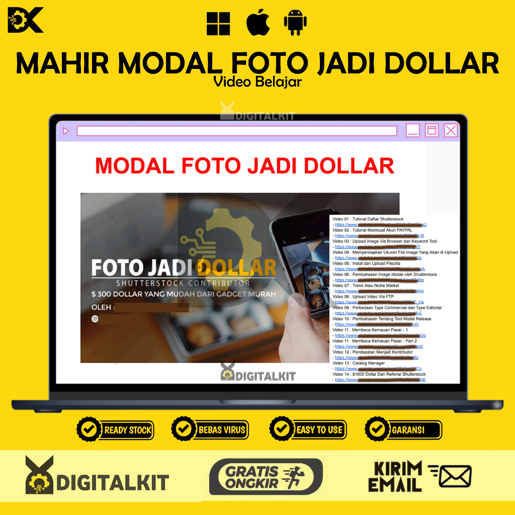 [T0560] MAHIR MODAL FOTO JADI DOLLAR