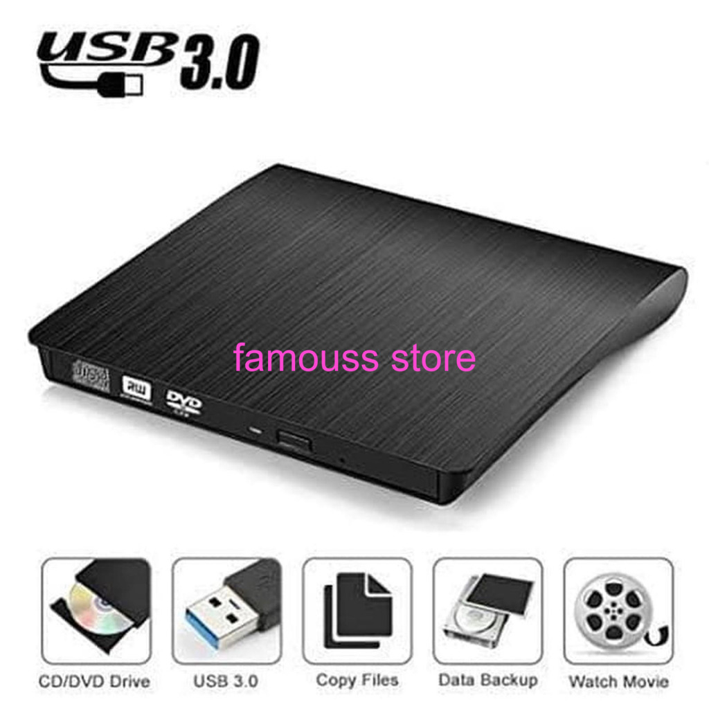 External USB 3.0 CD/DVD RW Burner External Optical Drive CD/DVD ROM