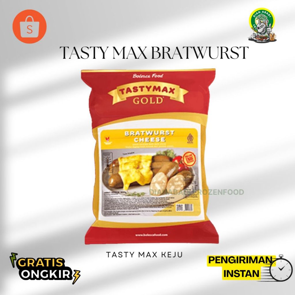 SOSIS KEJU TASTY MAX 500g  - Dian Abadi Frozen Food