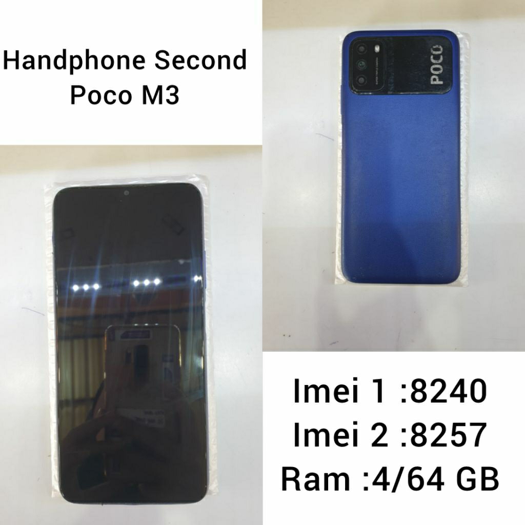 HANDPHONE SECOND POCO M3 (HARAP MEMBACA DESKRIPSI TERLEBIH DAHULU)