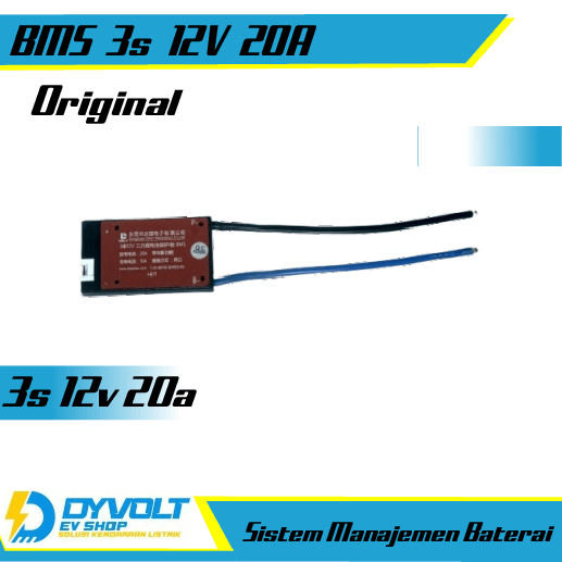 BMS 3s 12v 20a || Sistem manajemen batterai