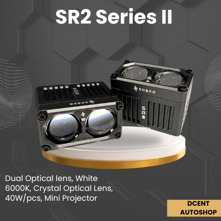 Mini Projie Saber SR2 Series II / Series 2 - Dual Optical Lens - Mini Projector Saber - Lampu LED - 