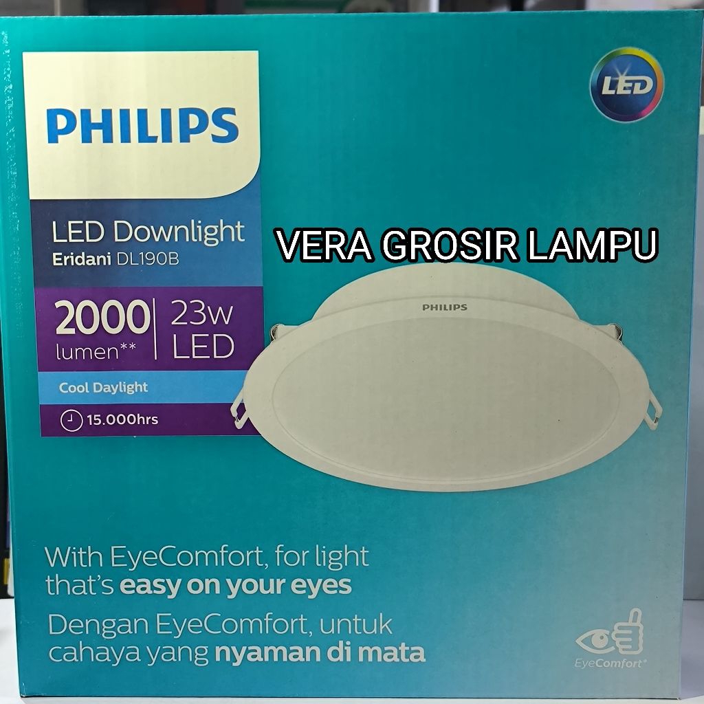 LAMPU PHILIPS ERIDANI 22W 22 WATT 8 inchi DL190B / LAMPU DOWNLIGHT PHILIPS ERIDANI DL190B 22W 22 WAT