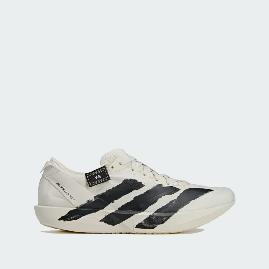 Adidas Y-3 ADIOS 9 Running White Black Limited Sepatu Pria Original