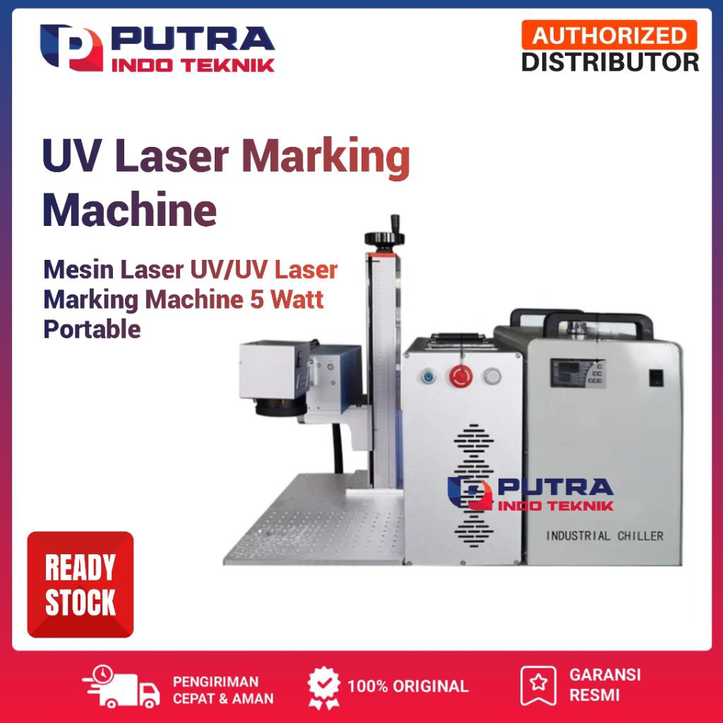 Mesin Laser UV/UV Laser Marking Machine 5 Watt Portable